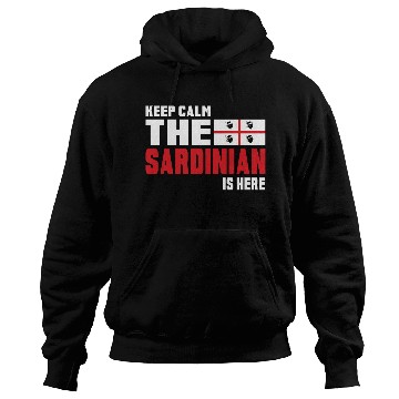 Discover Keep Calm Sardinia flag design Hoodies