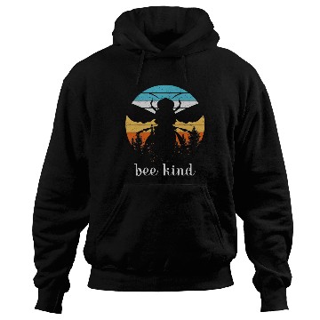 Discover Save the Bees Autumn Sunset Treeline Bee Kind Swea Hoodies
