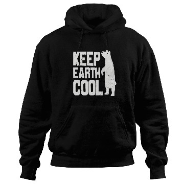 Discover Keep Earth Cool Earth Protect Polar Bear Animal Hoodies