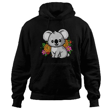 Discover Koala Bear in Flowers Hoodies