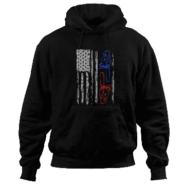 Discover Vintage US FLAG CHAINSAW Lumberjack Logger Lumber Hoodies