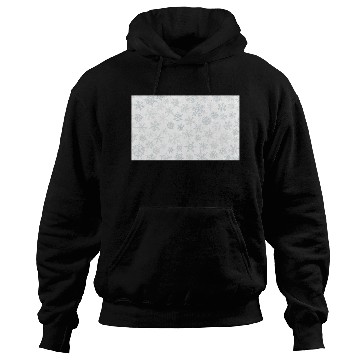 Discover Christmas Snowflakes Pattern Grey White Hoodies