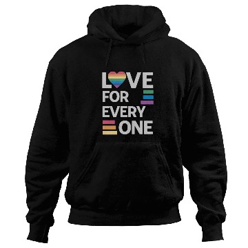 Discover Rainbow unisex love for everyone Hoodies
