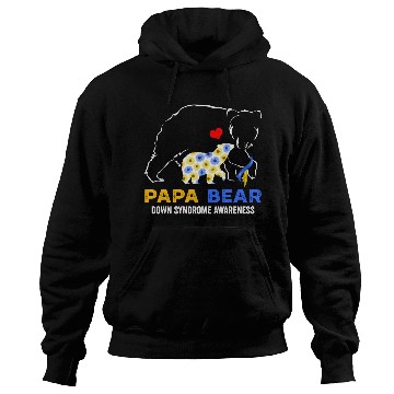 Discover Papa Bear Down Syndrome Awareness Hoodies