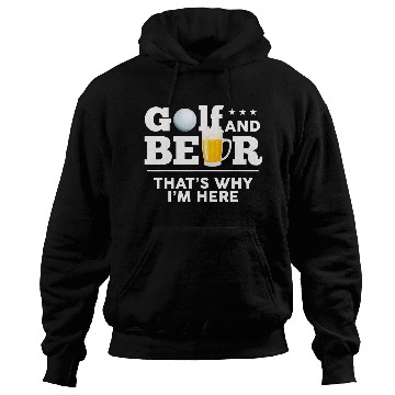 Discover Golf and Beer Joke Dad Funny Fathers Day Drinking Hoodies