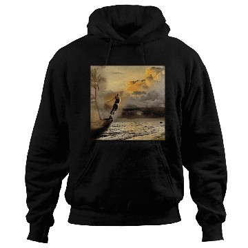 Discover dark blue ocean waves storm fantasy Hoodies