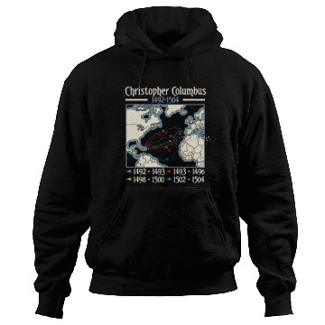 Discover Columbus day america map Christopher Columbus Hoodies