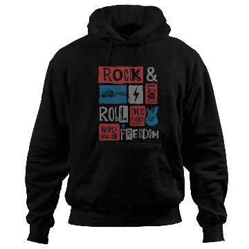 Discover rock music guitar player Hoodies