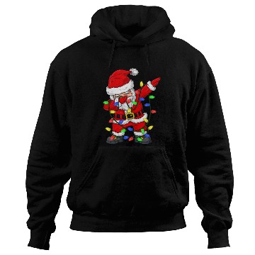 Discover Dabbing Santa Claus Christmas Tree Lights Boys Kid Hoodies