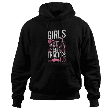 Discover Farming Farmer Girl Tractor Hoodies