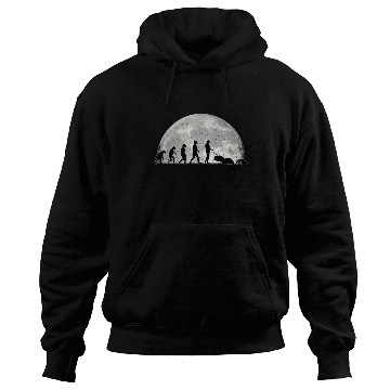 Discover Robotic Lawnmower Evolution Moon Hoodies