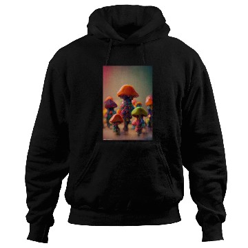 Discover Whimsical Mushroom Men Hoodies