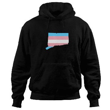 Discover Trans Flag Connecticut LGBT Pride Support Hoodies