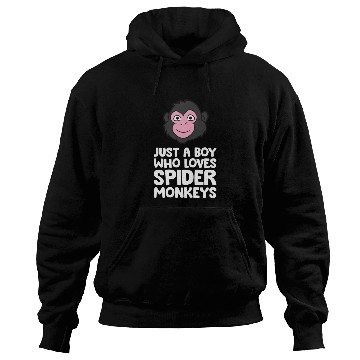 Discover Just a Boy Who Loves Spider Monkeys Hoodies