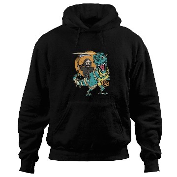 Discover Creepy Grim Reaper Mummysaurus Trex For A Trick Or Hoodies