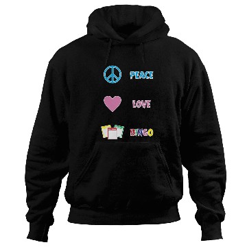Discover Bingo Game Player Peace Love Bingo Hoodies