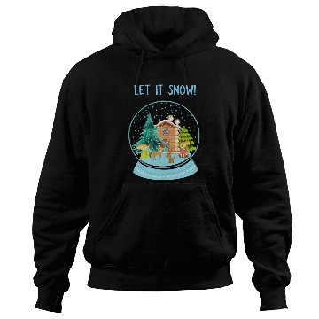 Discover Let It Snow Snowglobe Village Owls Deer Hoodies