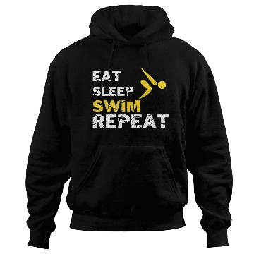 Discover EAT SLEEP SWIM REPEAT Hoodies