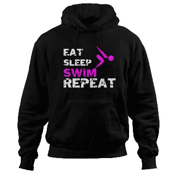 Discover EAT SLEEP SWIM REPEAT Hoodies
