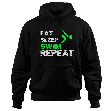 Discover EAT SLEEP SWIM REPEAT Hoodies