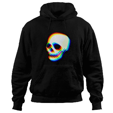 Discover Modern Neon Skull Illustration Hoodies