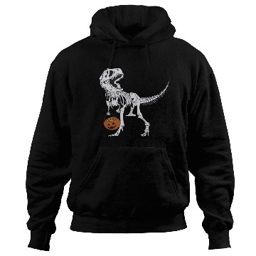 Discover Skeleton T Rex & Pumpkin - Halloween Hoodies