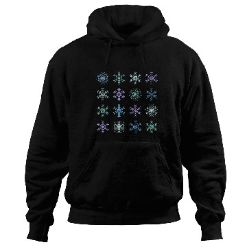 Discover Cute Modern Christmas Snowflakes Seamless Pattern Hoodies