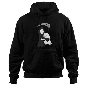 Discover Grim Reaper & Ghost Hug | Friendship | Azrael Hoodies