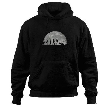 Discover Robotic Lawnmower Evolution Moon Hoodies