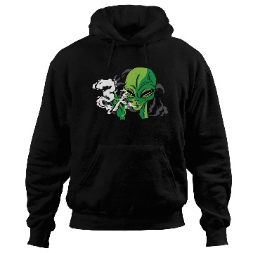 Discover Alien Smoking Gangster Gift Hoodies