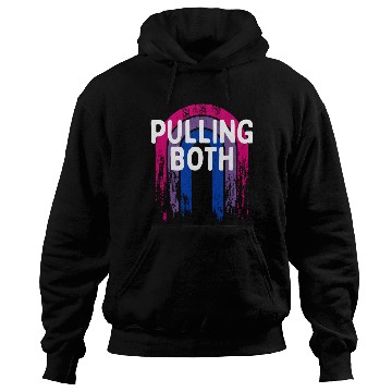 Discover Pulling Both Bisexual LGBTQ Bi Pride Couples Funny Hoodies