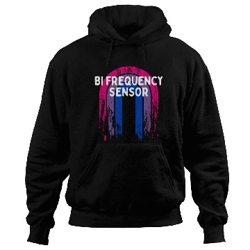 Discover Bi Frequency Sensor Bisexual Pun Bi Pride Joke Hoodies