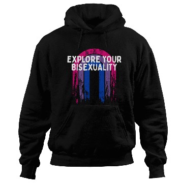 Discover Explore Your Bisexuality Bisexual LGBTQ Bi Pride Hoodies