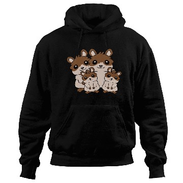 Discover mom dad kids hamster Hoodies