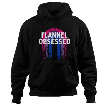 Discover Flannel Obsessed Bisexual LGBTQ Bi Pride Outfit Hoodies