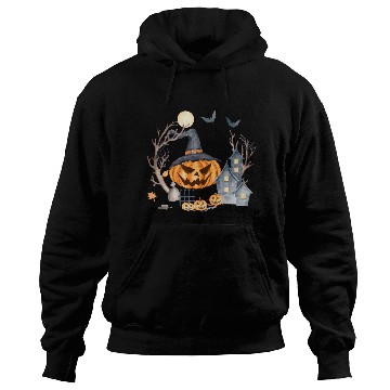 Discover Halloween cute pumpkin pumpkin autumn coffee subli Hoodies