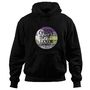 Discover Funny Christmas Spirit Ghosts Sunset Hoodies