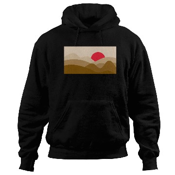 Discover Minimalist Sun Copper Brown Hoodies