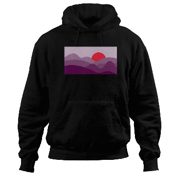 Discover Minimalist Sun Dark Orchid Purple Hoodies