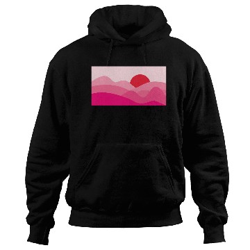Discover Minimalist Sun Mulberry Pink Hoodies