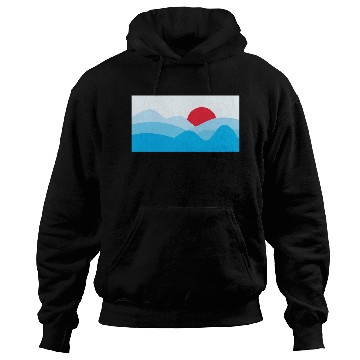 Discover Minimalist Sun Light Blue Hoodies