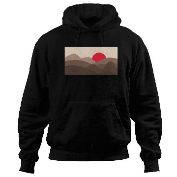 Discover Minimalist Sun Saddle Brown Hoodies