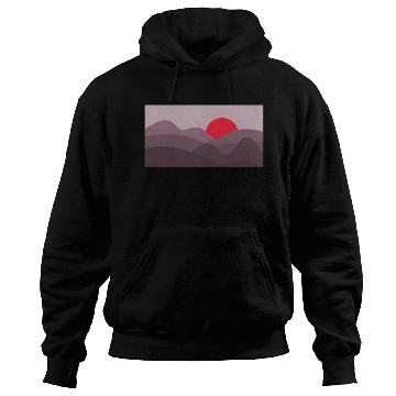 Discover Minimalist Sun Dark Pink Purple Hoodies