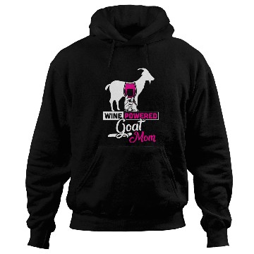 Discover Wine Powered Goat Mom Hoodies