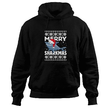 Discover Santa Shark Christmas Merry Sharkmas Hoodies
