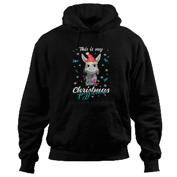 Discover Winter Christmas Pyjama Donkey Hoodies