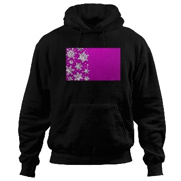 Discover Elegant Christmas Snowflakes Pink Hoodies