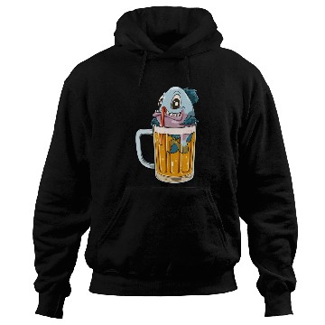 Discover Funny Fish Drinking Beer Hoodies