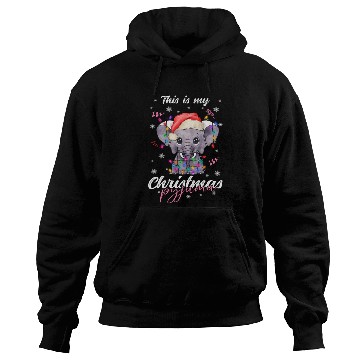 Discover Winter Christmas Pyjama Elephant Hoodies