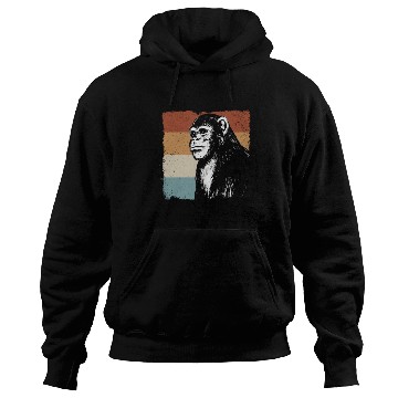 Discover Monkey Chimpanzee Orangutan Monkey - Retro Monkey Hoodies